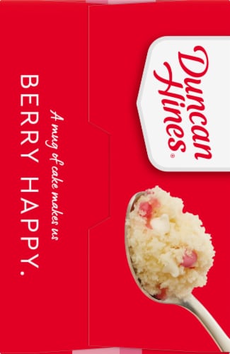 Duncan Hines Mug Cakes Strawberry Shortcake Mix 4 Count Perspective: left