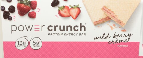 Power Crunch® Wild Berry Creme Protein Energy Bar Perspective: left