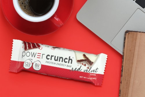 Power Crunch® Red Velvet Protein Energy Bar Perspective: left