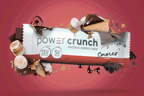 Power Crunch® S'mores Protein Energy Bars Perspective: left