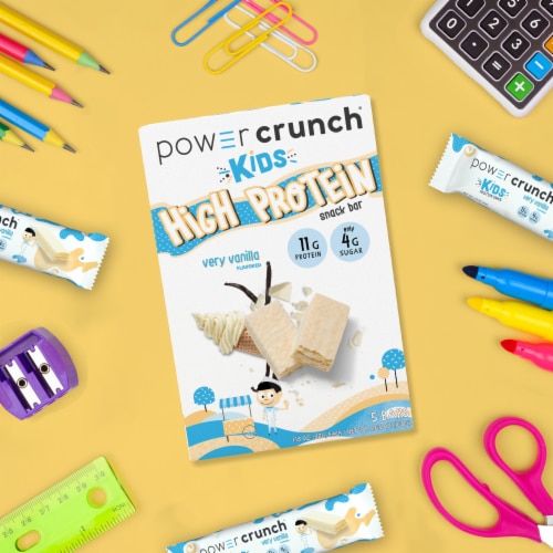 Power Crunch® Kids Very Vanilla Protein Snack Bars Perspective: left