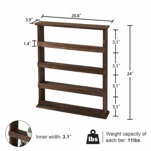 Wood Spice Shelf Wood Spice Rack Wall Mounted Spice Rack Spice