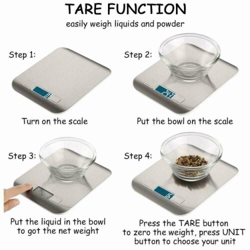 Kitchen Scale, 5kg/11lb Stainless Steel Digital Scale, Food Scale,  Waterproof Gram Scale, 1 - Foods Co.