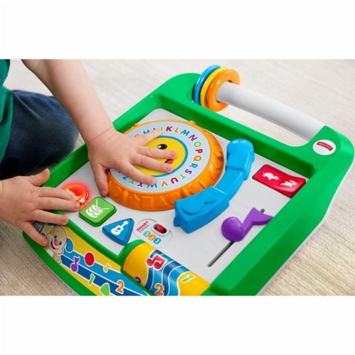 Fisher-Price Fisher-Price Laugh & Learn Remix Record Player Learning Musical Baby Toy GYC92 Perspective: left