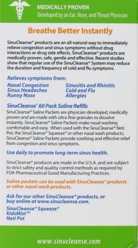 SinuCleanse Saline Refill Packets Perspective: left