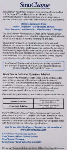 SinuCleanse Saline Refill Packets Perspective: left