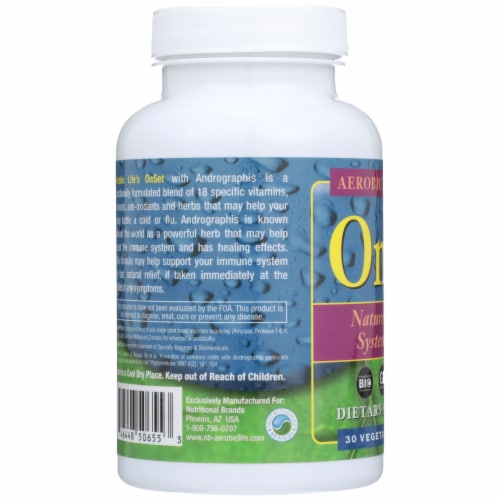 Aerobic Life OnSet Natures Immune System Defense Vegetable Capsules Perspective: left