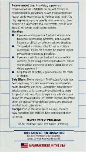 Real Health  Prostate Formula with Saw Palmetto Perspective: left
