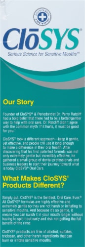 CloSYS® Healthy Gums Gentle Mint Sensitive Mouth Rinse Perspective: left