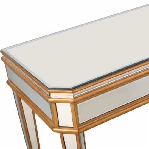 Camden Isle Finley 1 Drawer Mirrored Console Table Perspective: left