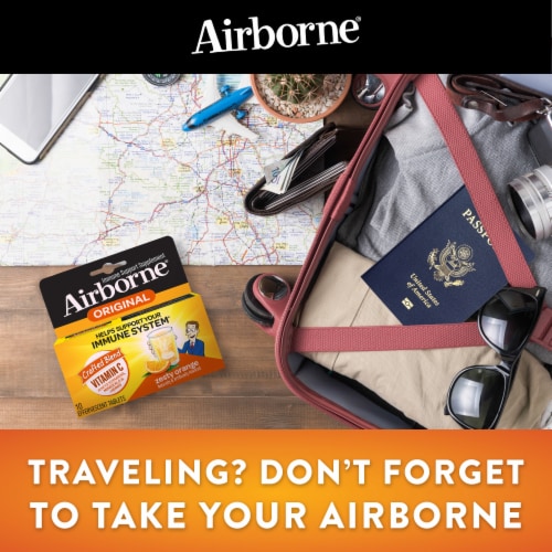 Airborne Immune Support Assorted Fruit Flavor Gummies Perspective: left