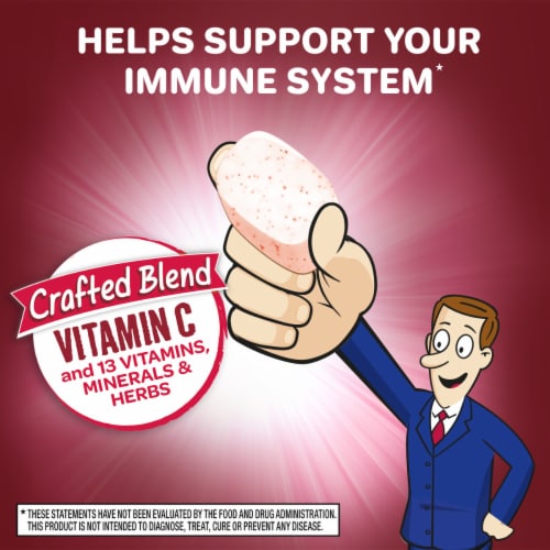 Airborne® Immune Support Berry Chewable Tablets Perspective: left