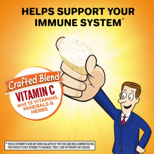 Airborne® Original Citrus Flavor Vitamin Mineral & Herb Chewable Tablets Perspective: left