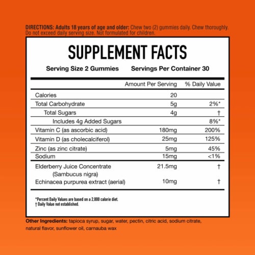 Airborne Immune Support + Vitamin D Mixed Berry Gummies Perspective: left