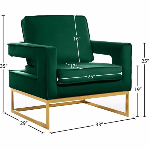 Meridian furniture online velvet chair
