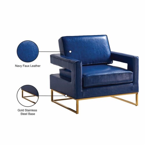 Meridian Furniture Amelia Leather Accent Chair Meridian Furniture Amelia Leather Accent Chair
