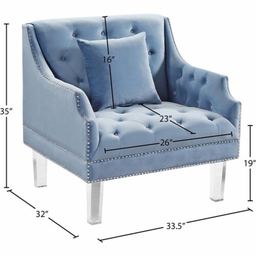 Meridian Furniture Roxy Velvet Chair Meridian Furniture Roxy Velvet Chair