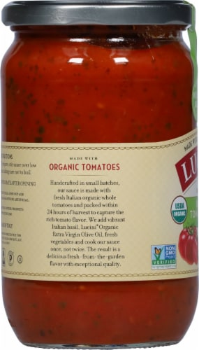 Lucini® Italia Organic Rustic Tomato Basil Sauce Perspective: left