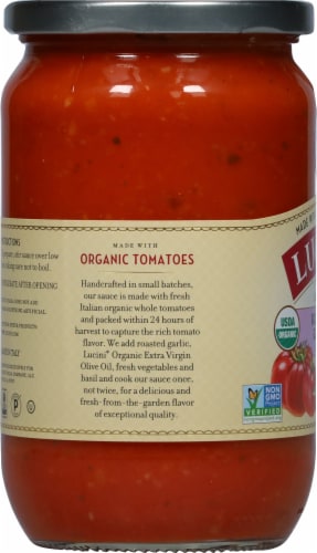 Lucini® Italia Organic Roasted Garlic Marinara Sauce Perspective: left