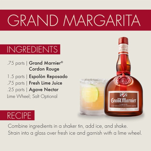 Grand Marnier Cordon Rouge Liqueur Perspective: left