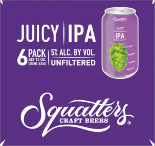 Squatters® Juicy IPA Craft Beer Perspective: left