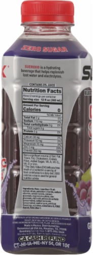 SueroX® Grape Boost Electrolyte Beverage Perspective: left