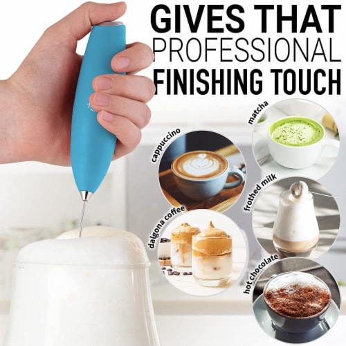 Zulay Kitchen Classic Milk Frother With Stand - Matte Sky Blue, 1 - Foods  Co.