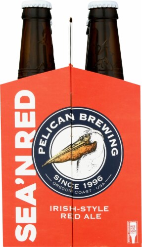 Pelican Brewing Company Sea'N Red Irish-Style Red Ale Beer Perspective: left