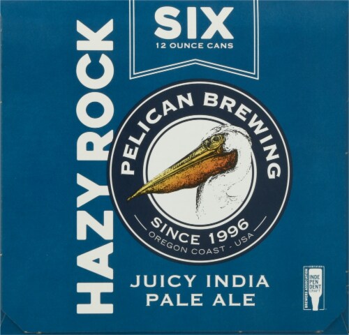 Pelican Brewing Company Hazy Rock Juicy India Pale Ale Beer Perspective: left