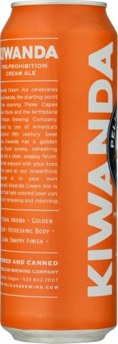 Pelican Brewing Company Kiwanda Pre-Prohibition Cream Ale Beer Single Can Perspective: left