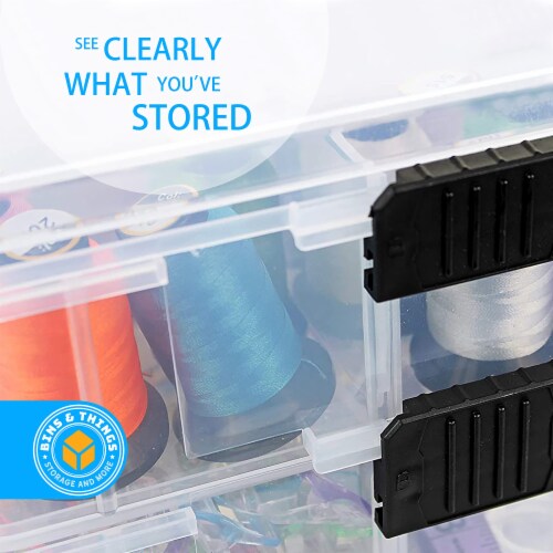 Bins  Things 3-Tier 18 Compartment Stackable Storage Container Perspective: left
