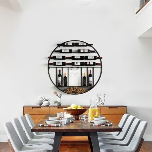 Wall mounted wine display online