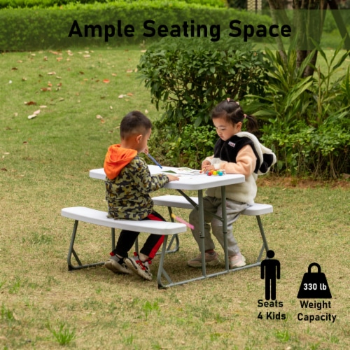 Kids white folding shop table