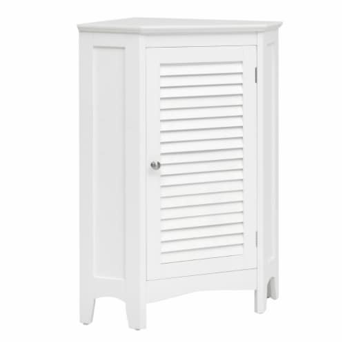 Bathroom Linen Storage Cabinet Freestanding Cupboard w/ Doors, Shelves,  White, 1 Unit - Fred Meyer