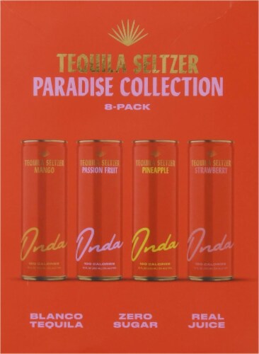 Onda Paradise Collection Tequila Hard Seltzer Variety Pack Perspective: left