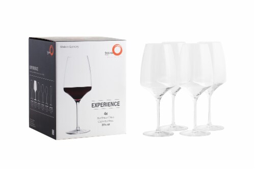 Stolzle Lausitz Experience Bordeaux Wine Glasses Perspective: left