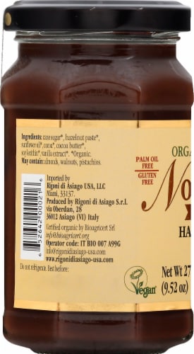 Rigoni di Asiago Nocciolata Organic Dairy - Free Hazelnut & Cocoa Spread Perspective: left