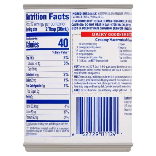 PET Evaporated Milk Perspective: left