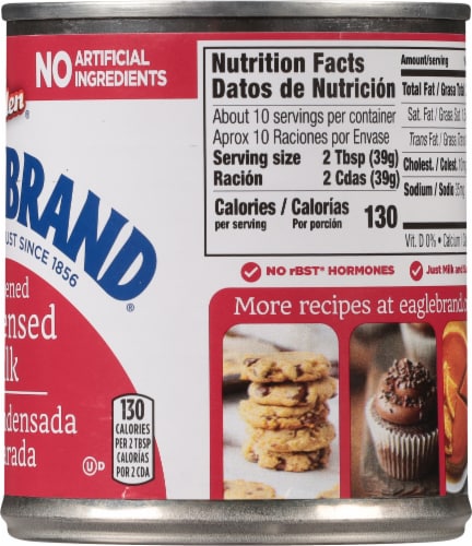 Eagle Brand Sweetened Condensed Milk Perspective: left