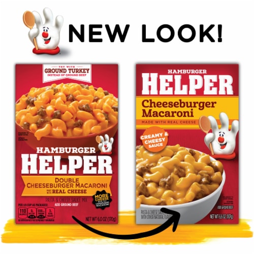Hamburger Helper Cheeseburger Macaroni Perspective: left