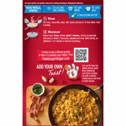 Tuna Helper Cheesy Pasta Perspective: left