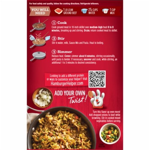 Hamburger Helper Beef Pasta Perspective: left