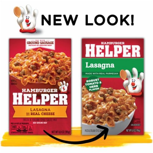 Hamburger Helper Pasta Lasagna Perspective: left