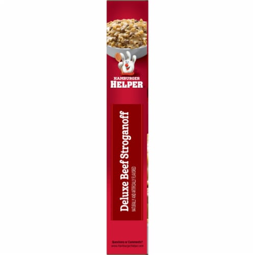 Hamburger Helper® Deluxe Beef Stroganoff Pasta Meal Kit Perspective: left