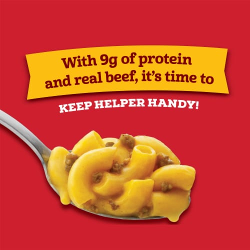 Hamburger Helper Cheeseburger Macaroni Microwave Cup Perspective: left