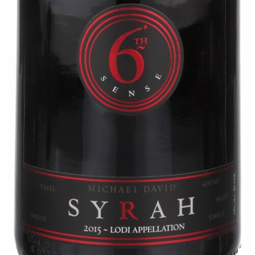 Sixth Sense Syrah California Red Wine Perspective: left