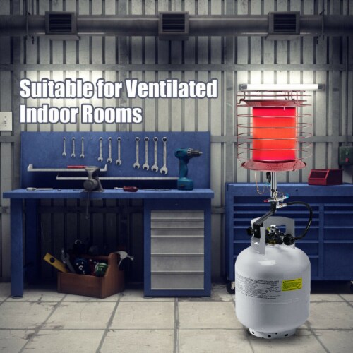 Portable Tank Top Propane Heater Outdoor 42,000 BTU Camping Perspective: left