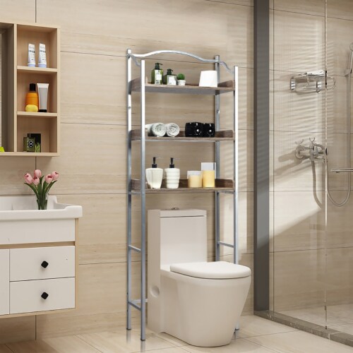 3-Tier Bathroom Spacesaver Storage Rack Perspective: left