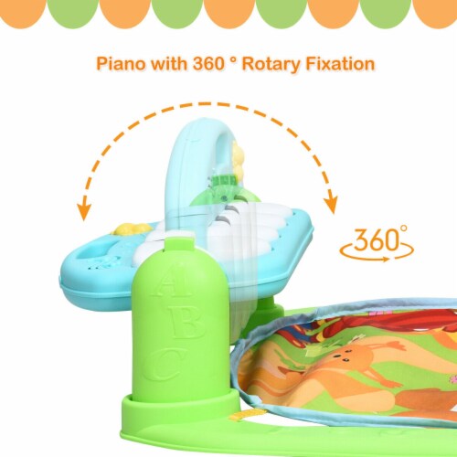 Gymax Baby Kick & Play Piano Gym Activity Play Mat for Sit Lay Down Infant Tummy Time Perspective: left