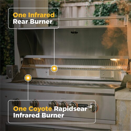 Coyote C2SL42NG 42 S Series 4 Burner 1275 Sq Inch Built In Natural Gas